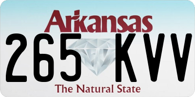 AR license plate 265KVV