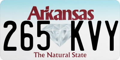 AR license plate 265KVY