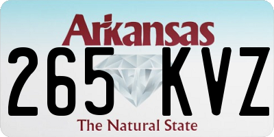 AR license plate 265KVZ