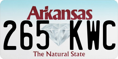 AR license plate 265KWC