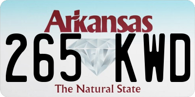 AR license plate 265KWD