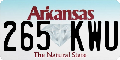 AR license plate 265KWU