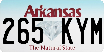 AR license plate 265KYM