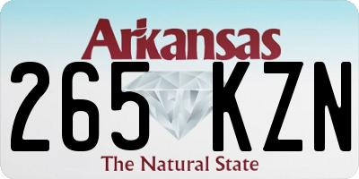 AR license plate 265KZN