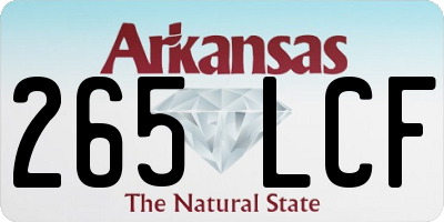 AR license plate 265LCF