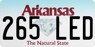 AR license plate 265LED