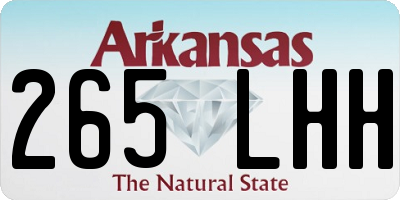 AR license plate 265LHH