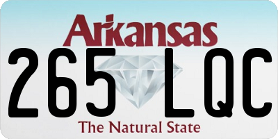 AR license plate 265LQC