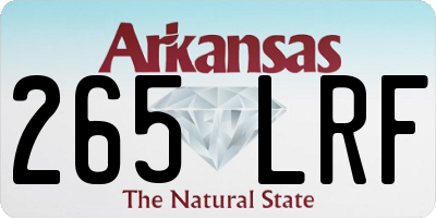 AR license plate 265LRF