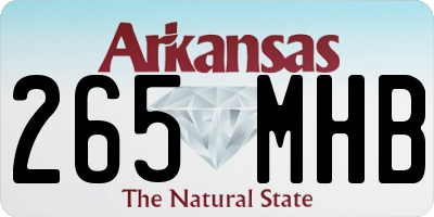 AR license plate 265MHB