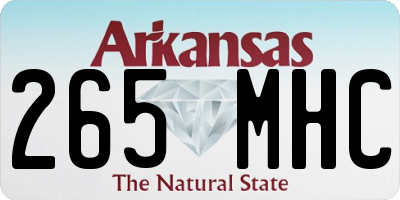 AR license plate 265MHC