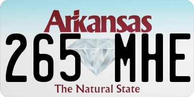 AR license plate 265MHE