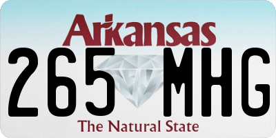 AR license plate 265MHG