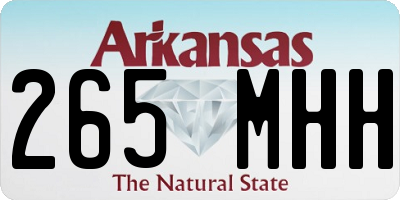 AR license plate 265MHH