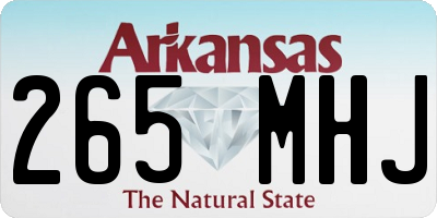 AR license plate 265MHJ