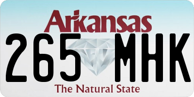 AR license plate 265MHK