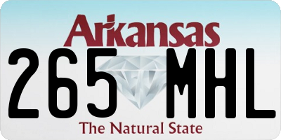 AR license plate 265MHL