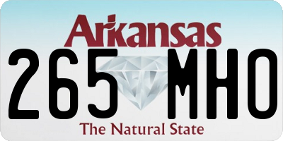 AR license plate 265MHO