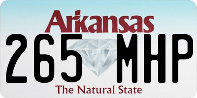 AR license plate 265MHP