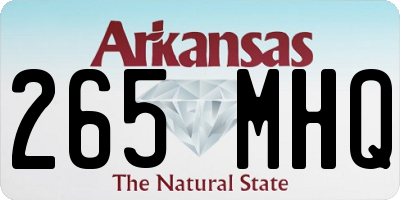 AR license plate 265MHQ