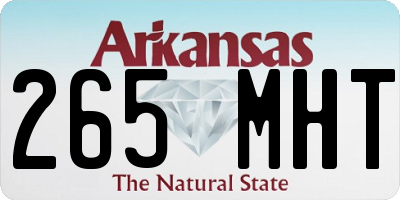 AR license plate 265MHT