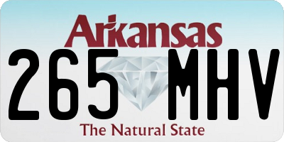 AR license plate 265MHV