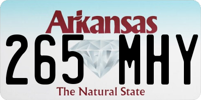 AR license plate 265MHY