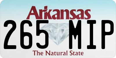 AR license plate 265MIP