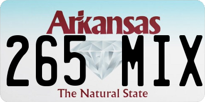 AR license plate 265MIX