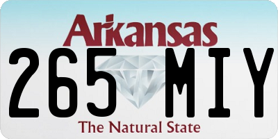 AR license plate 265MIY