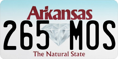 AR license plate 265MOS
