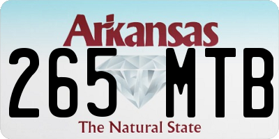 AR license plate 265MTB
