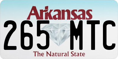 AR license plate 265MTC