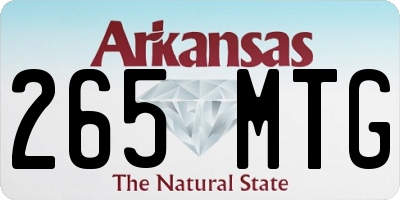 AR license plate 265MTG