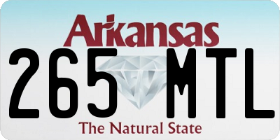 AR license plate 265MTL
