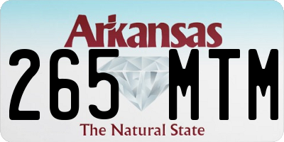 AR license plate 265MTM