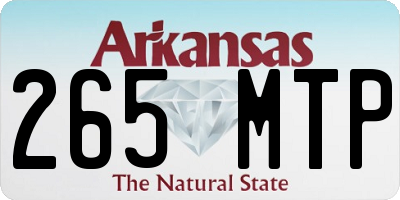 AR license plate 265MTP