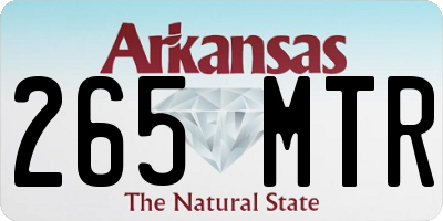 AR license plate 265MTR