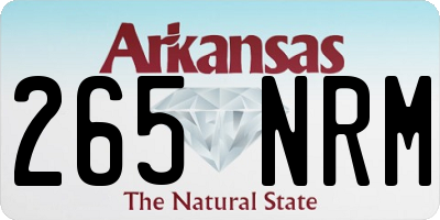 AR license plate 265NRM