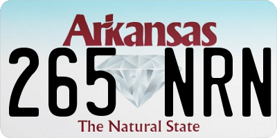 AR license plate 265NRN