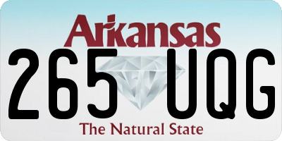AR license plate 265UQG