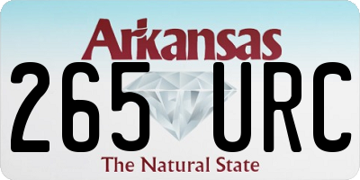 AR license plate 265URC