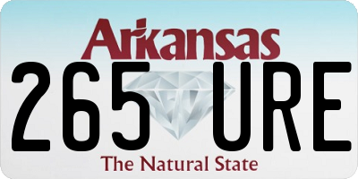 AR license plate 265URE