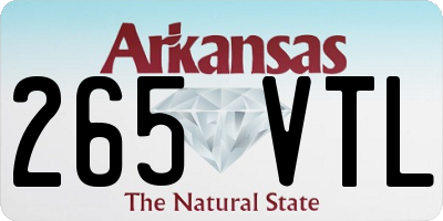 AR license plate 265VTL