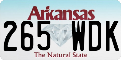 AR license plate 265WDK