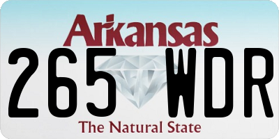 AR license plate 265WDR