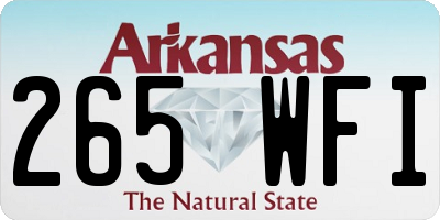 AR license plate 265WFI