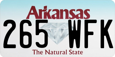 AR license plate 265WFK