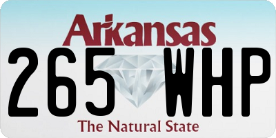 AR license plate 265WHP