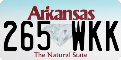 AR license plate 265WKK